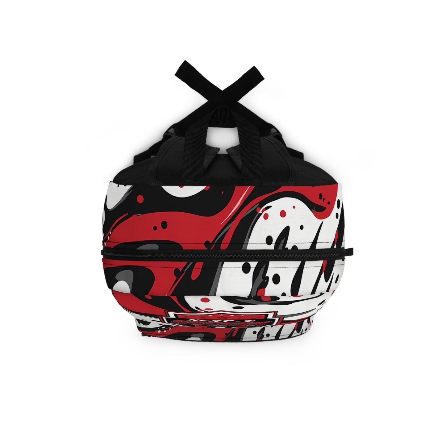 Backpack — Red & Black Paint Spill Sports Backpack