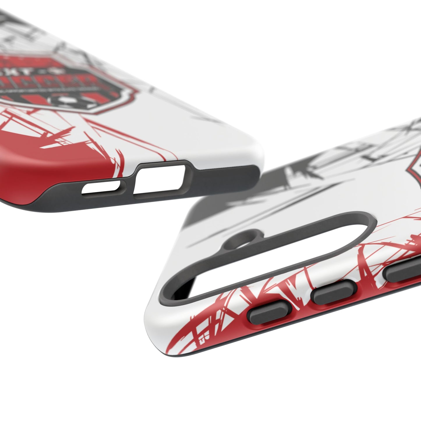 Phone Case — 'Next O Soccer' Red & Black Athletic Protective Cover
