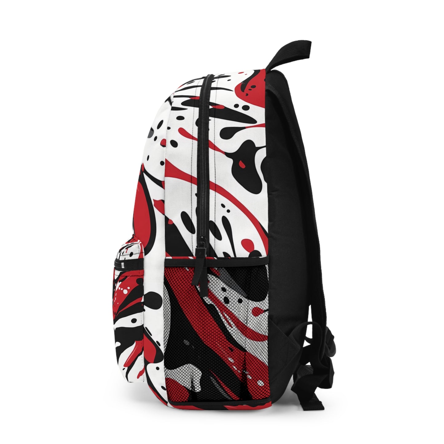 Backpack — Red & Black Paint Spill Sports Backpack