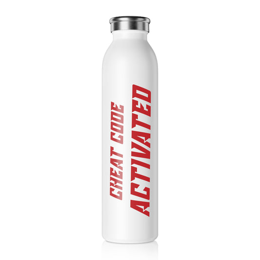Slim Water Bottle — "Cheat Code Activated" Gaming Stainless Steel Bottle