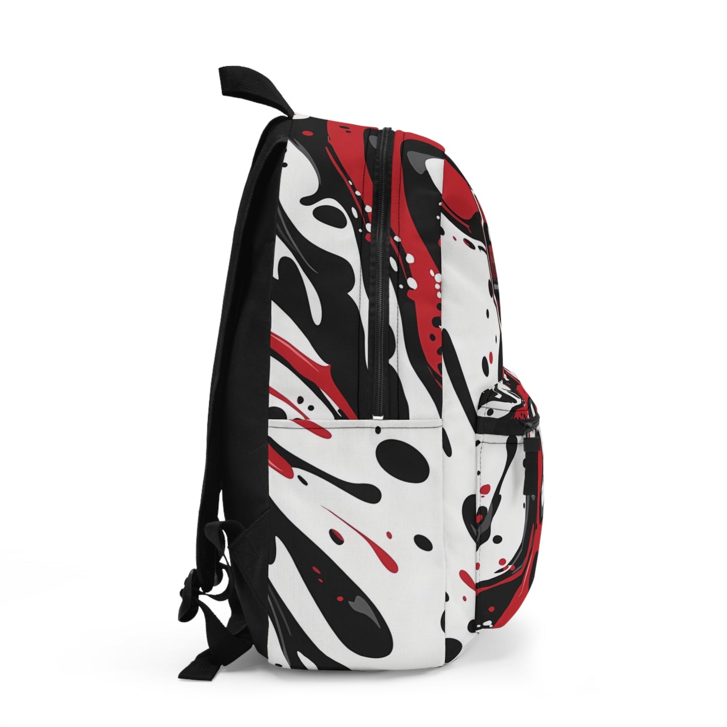 Backpack — Red & Black Paint Spill Sports Backpack
