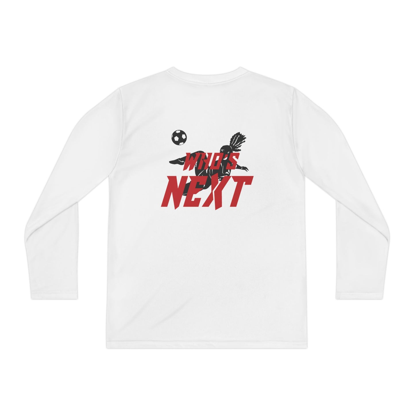 Youth Long Sleeve Soccer Competitor Tee — 'Who's Next' Athletic Jersey