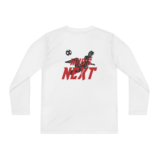 Youth Long Sleeve Soccer Competitor Tee — 'Who's Next' Athletic Jersey