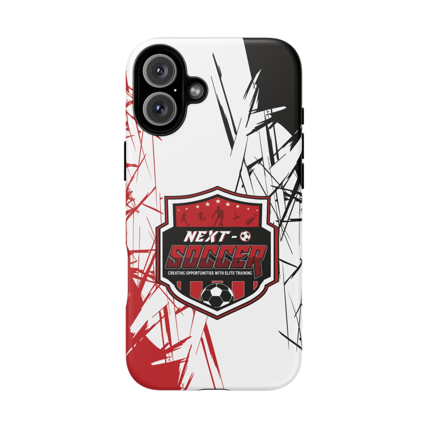 Phone Case — 'Next O Soccer' Red & Black Athletic Protective Cover