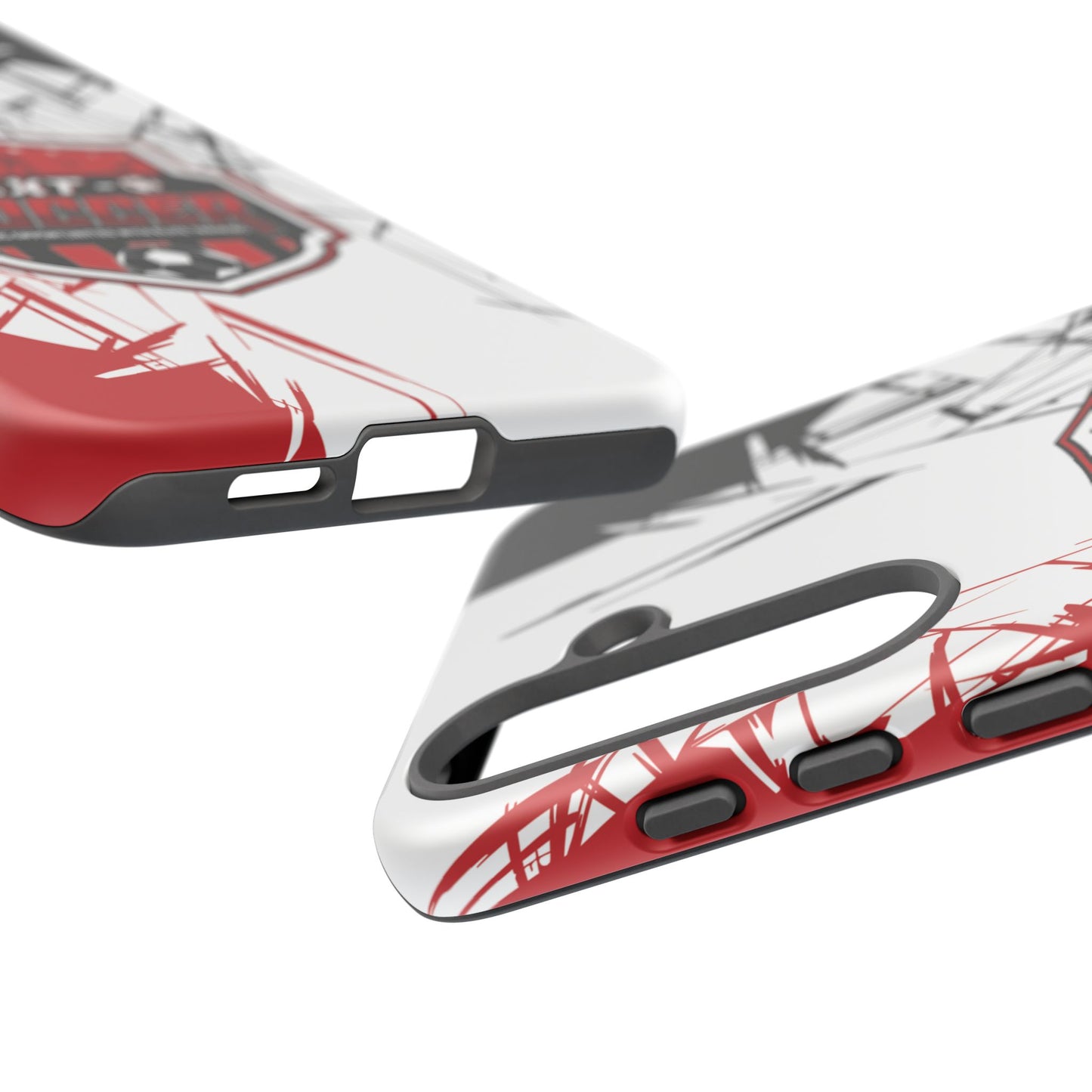 Phone Case — 'Next O Soccer' Red & Black Athletic Protective Cover