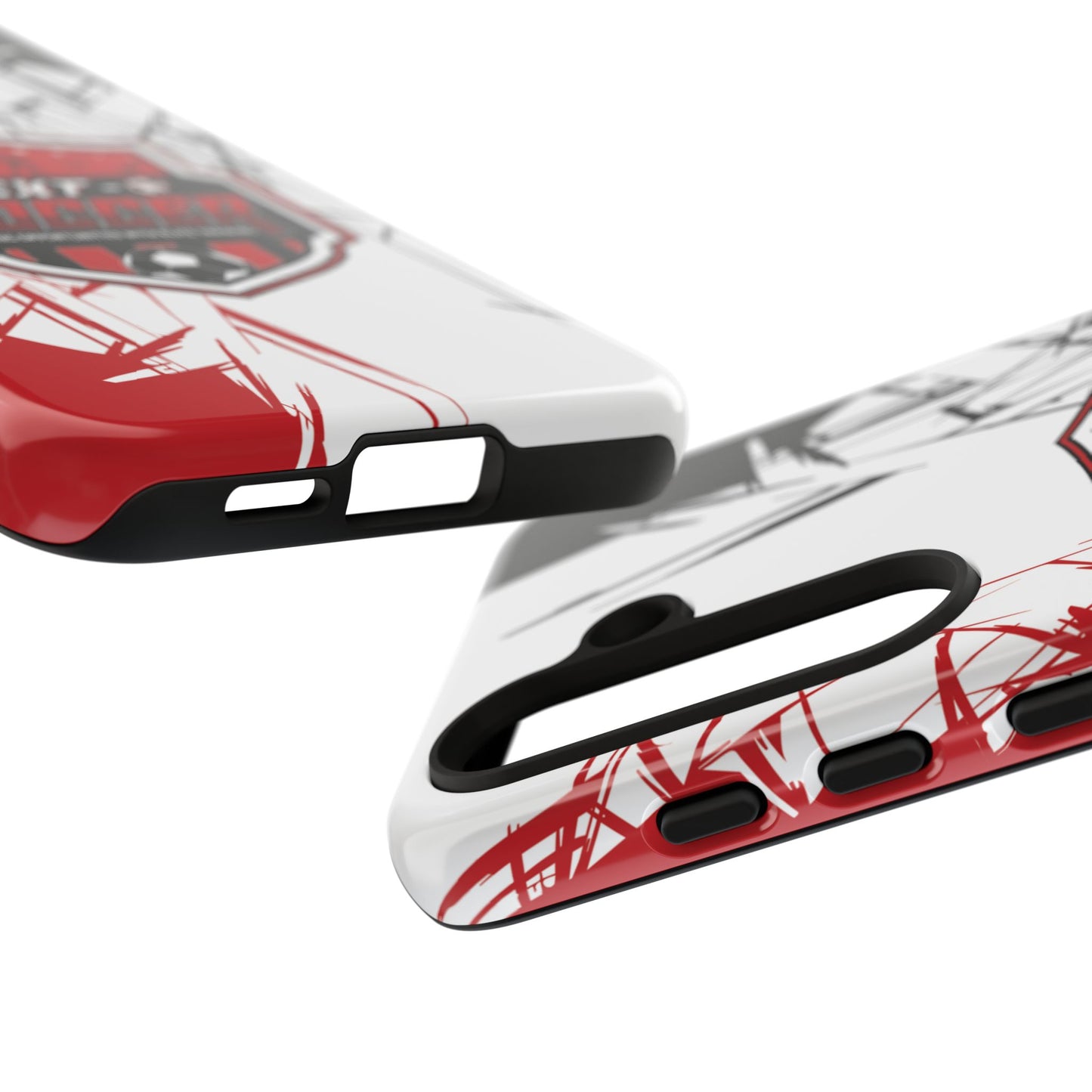 Phone Case — 'Next O Soccer' Red & Black Athletic Protective Cover