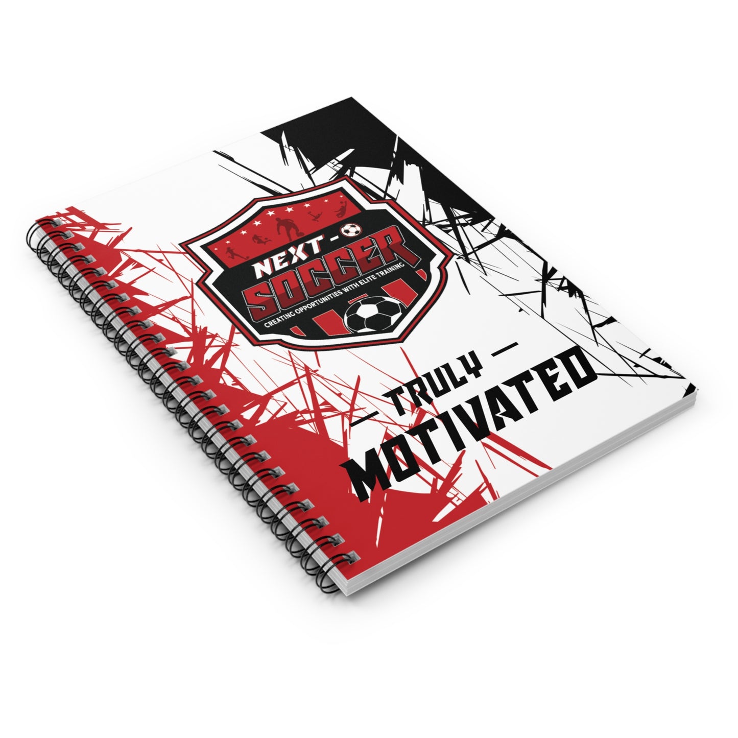 Soccer Motivated Spiral Notebook – "Truly Motivated" Ruled Journal
