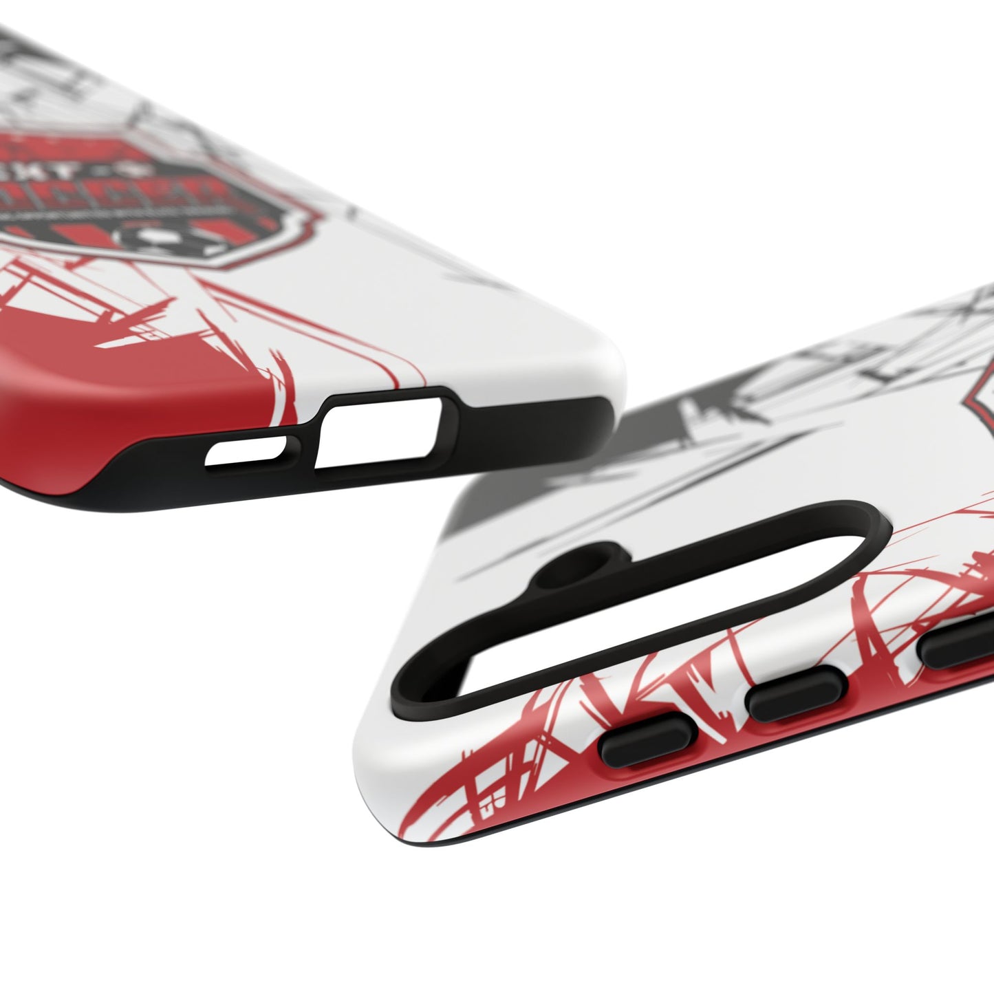 Phone Case — 'Next O Soccer' Red & Black Athletic Protective Cover