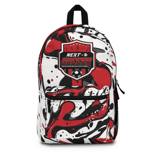 Backpack — Red & Black Paint Spill Sports Backpack